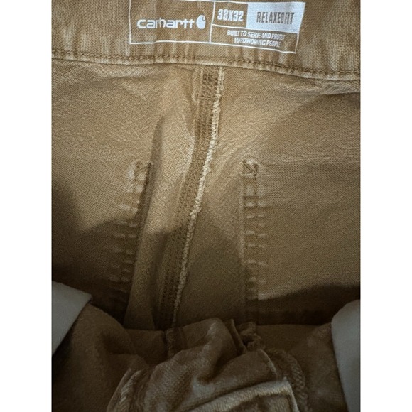 Carhartt Brown Relaxed Fit Double Knee Rugged Flex 103334 211 Men's Fit 32x30 - Picture 2 of 7